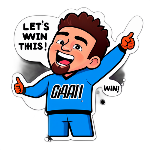 Energetic Cartoon of Donovan Clingan