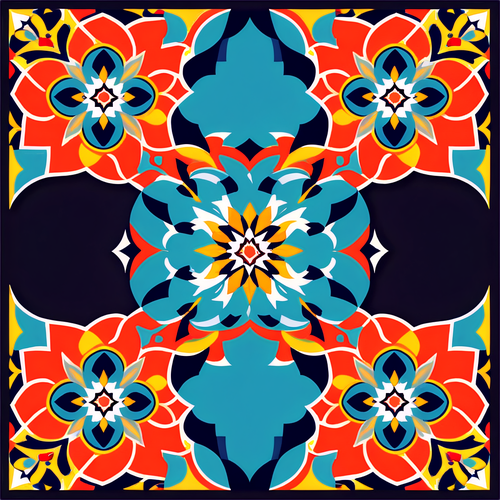 Vibrant Marokkansk Flise Mønster