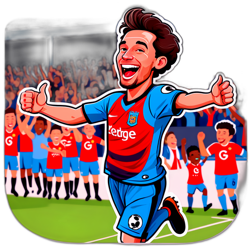Morsom karikatur av en Premier League-spiller