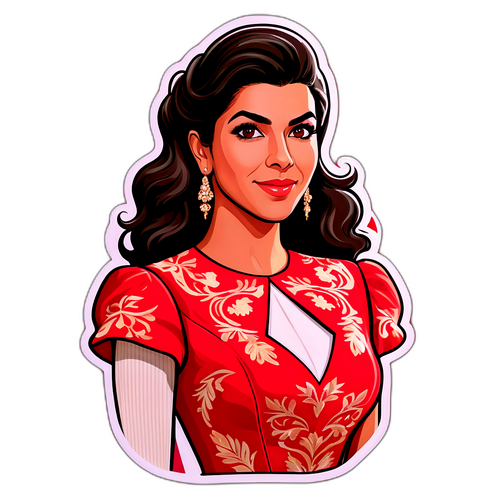 खूबसूरत ग्लैमरस स्टिकर