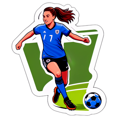 Legesyg Stickers af Alisha Lehmann i Aktion