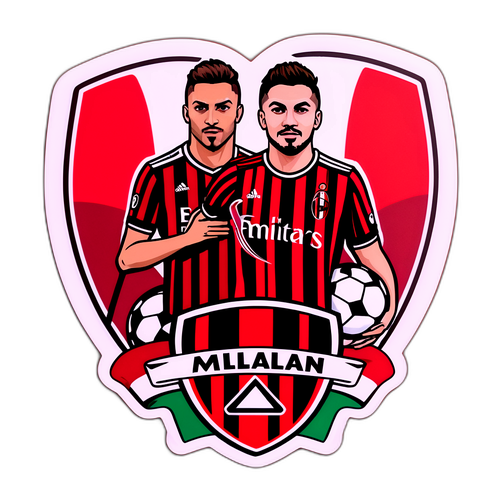Autocolant artistic dedicat echipei AC Milan
