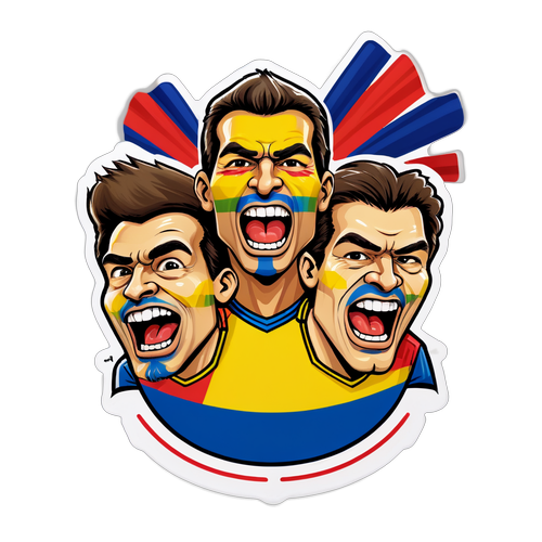 ¡Descubre la Increíble Pasión de Colombia en Cada Hincha! — Caricaturas que Emocionan