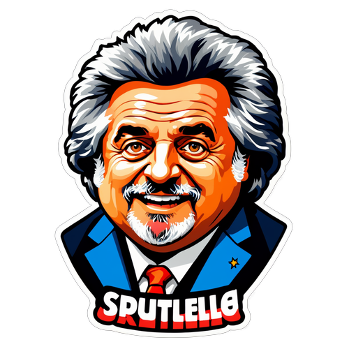 Sticker Politico: Beppe Grillo e Movimento 5 Stelle