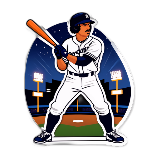 Playful Abraham Toro Batting Sticker