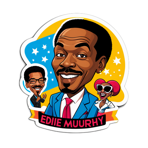Klistermärke av Eddie Murphy