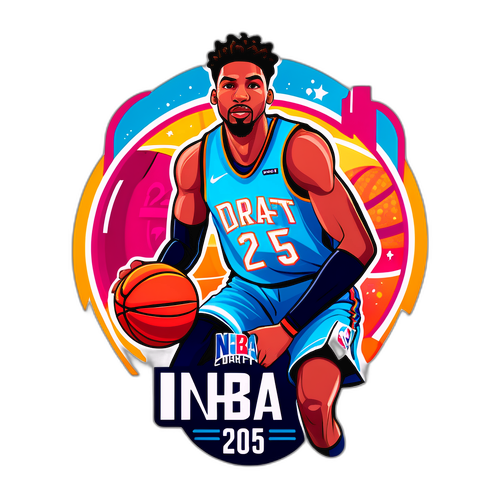 Illustration d'un joueur de basketball - NBA Draft 2025