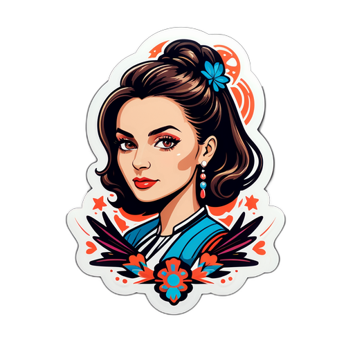 Stylowy design przedstawiający Roksanę Węgiel za kulisami koncertu