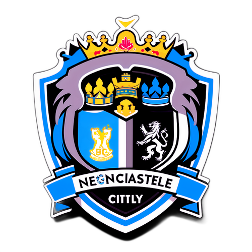 紐卡斯爾聯對陣曼城足球賽場景