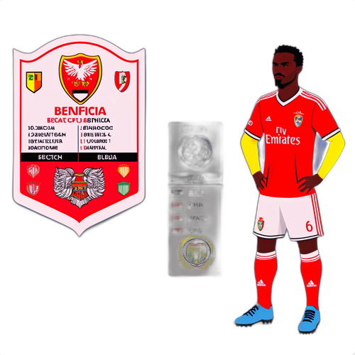 Hình dán Benfica trong trận đấu