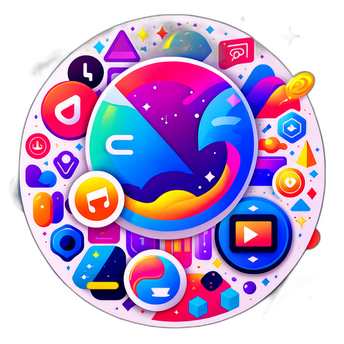 Autocollant captivant sur le thème du streaming