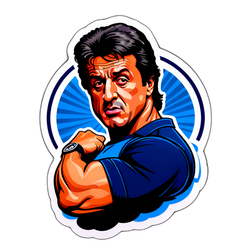 Bold Klistremerke med Sylvester Stallone