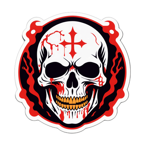 恐怖の本質を表現したステッカー