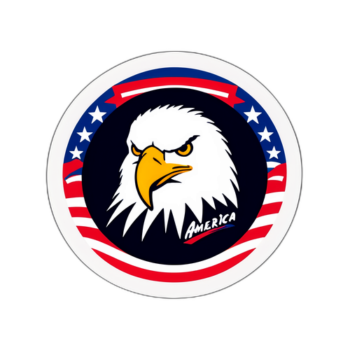 Águila Americana con Toque Humorístico