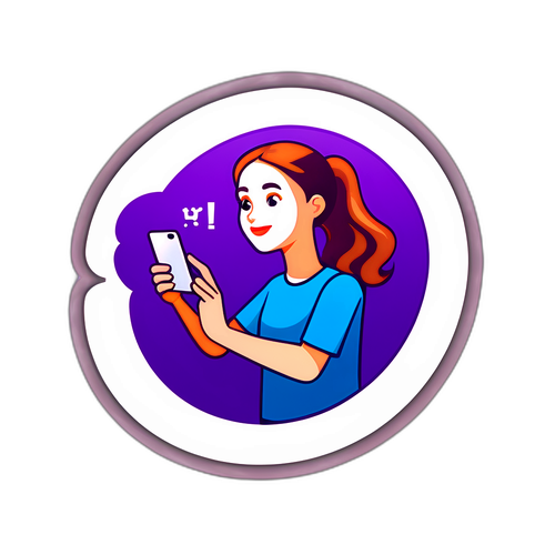 ヤフーロゴとスマートフォンを使う人のイラスト