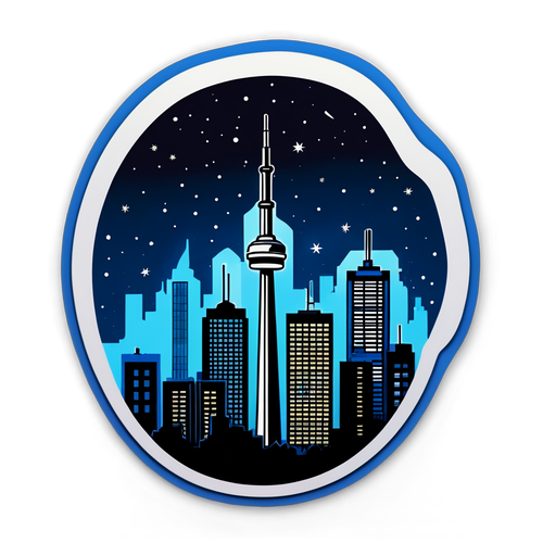 Toronto's Blackout: Experience the Resilience of the City with This Striking Sticker!