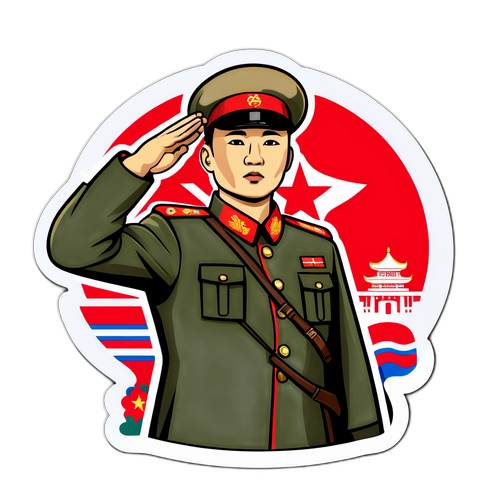 Doodle di Soldato Nordcoreano