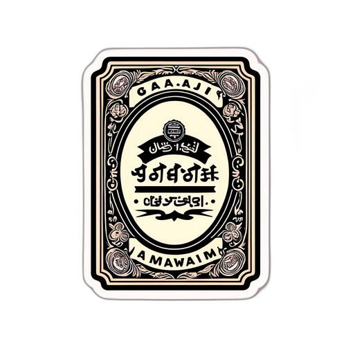 Sticker Gaji Penjawat Awam Retro