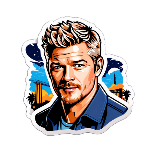 Sticker med Eric Dane