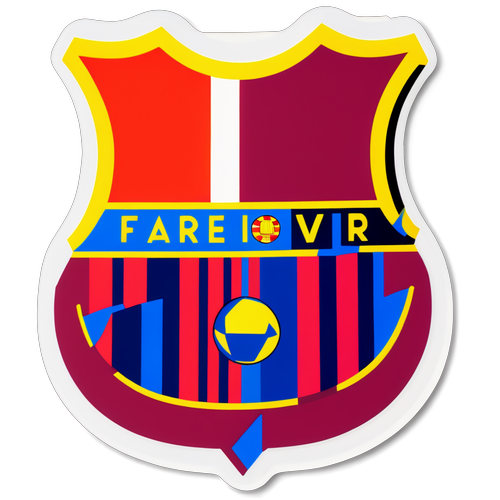 Stickers Camp Nou với câu slogan 'Barca Forever'