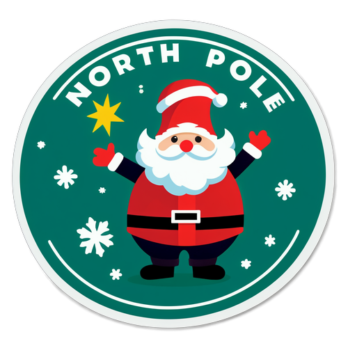 North Pole Sticker