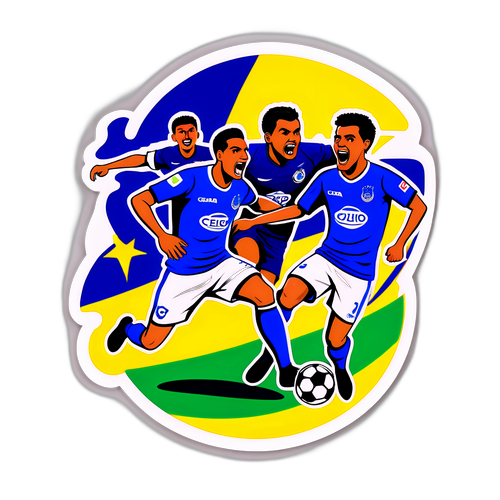 Stiker Pertandingan Ceara vs Cruzeiro