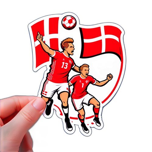 Klistermärke för Danmarks handbollslag