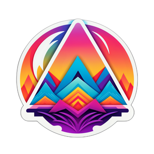 Desain Stiker Modern 'Delta'