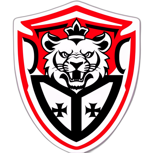 Sticker que representa el espíritu competitivo de Bragantino y São Paulo