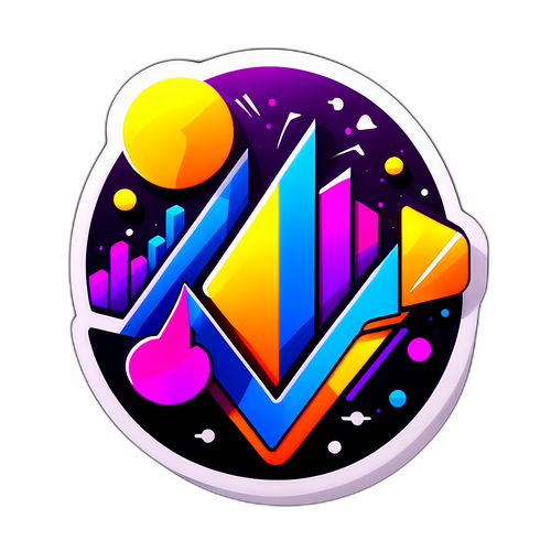 株式市場の激しい動きを表現するデザイン