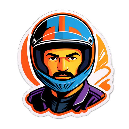 Hombre con casco de motocicleta