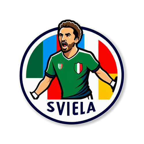 Design naklejki związanej z Serie A