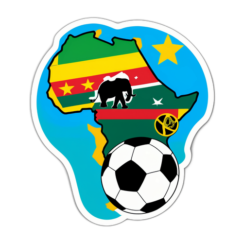 Afrika Cup Wedstrijden Sticker