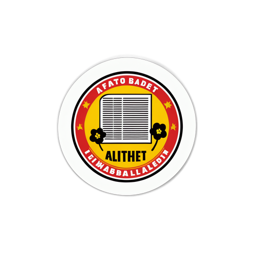 Minimalist klistremerke med Aftonbladet-logo