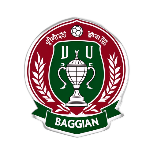 Stiker Merayakan Kemenangan Sejarah Mohun Bagan