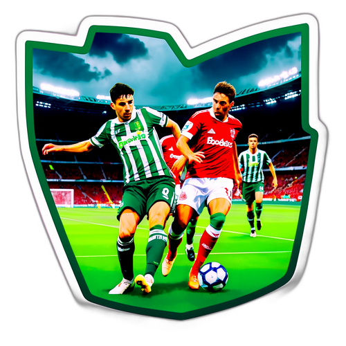 Betis és Nottingham Forest játékosai a labdáért küzdenek