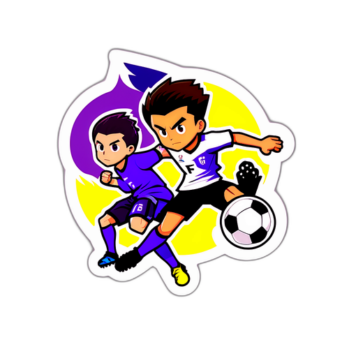 Футбольний матч з елементами анімé