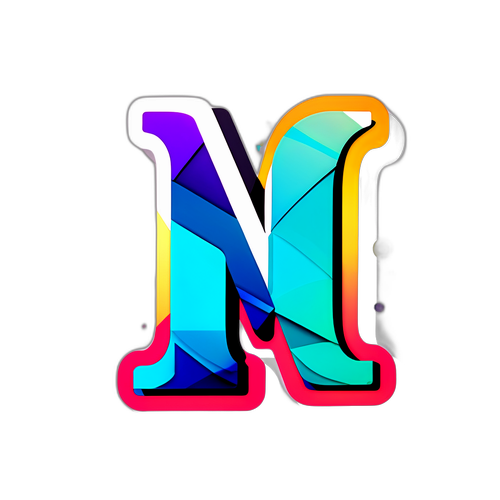 Desain Modern Huruf 'N'