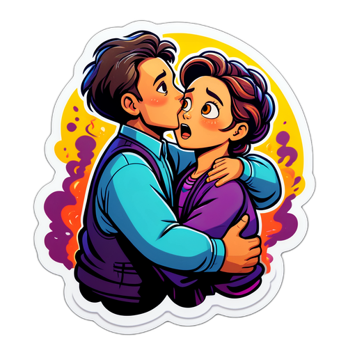 Kolmiodraama kohtaus tarra