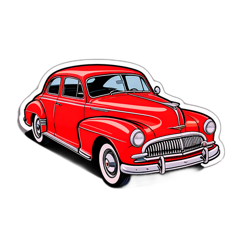 Autocollant de voiture vintage classique