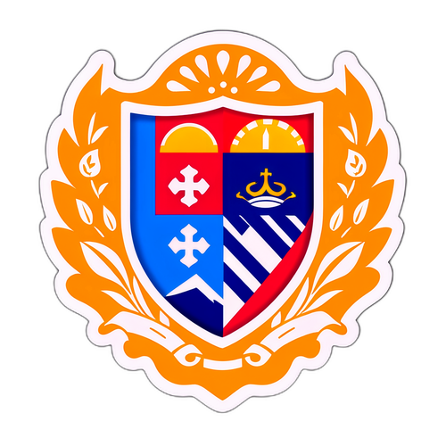 Escudo del Deportivo Pereira en un paisaje montañoso