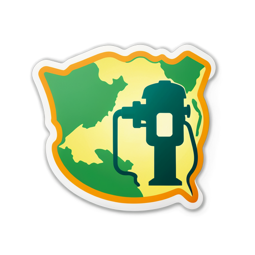 Stiker Pom Bensin dan Peta Indonesia