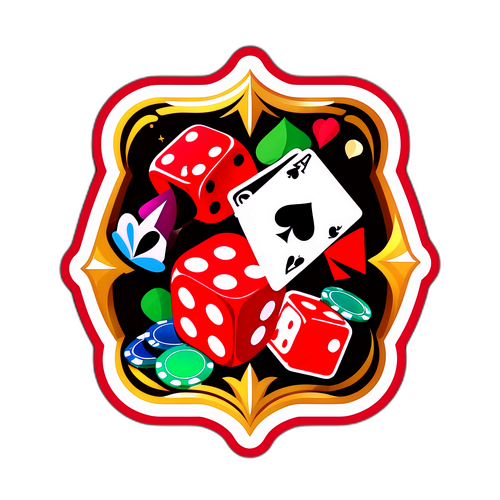 運氣符號賭博主題貼紙