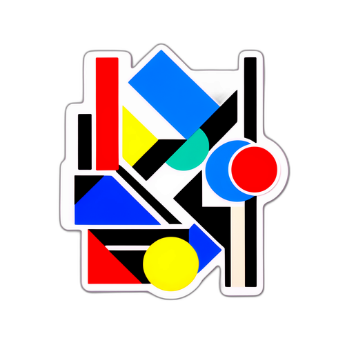 Abstracte Geometrische Sticker