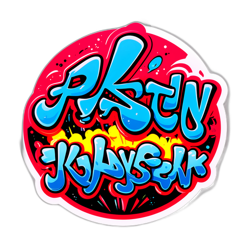 Графіті-стикер з ефектом жиру