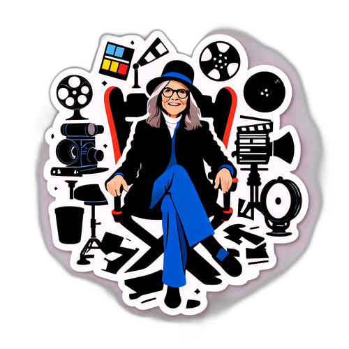 Sticker ni Diane Keaton sa Mundo ng Pelikula