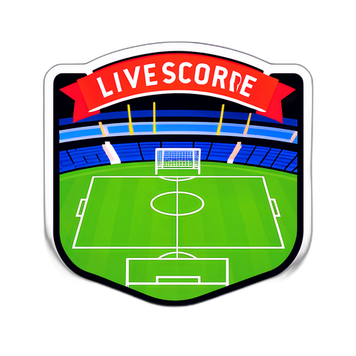 Livescore Sticker med Digitalt Design