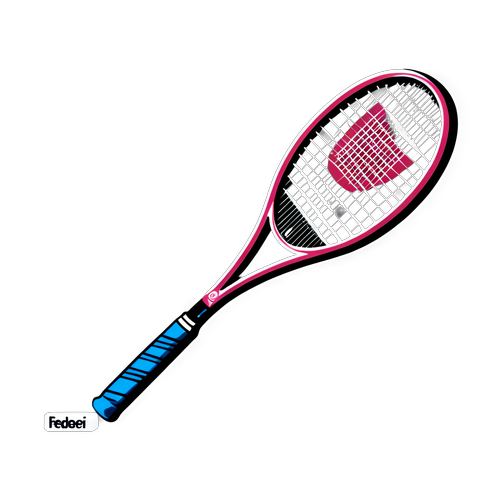 Tennismaila taiteellisella tyylillä