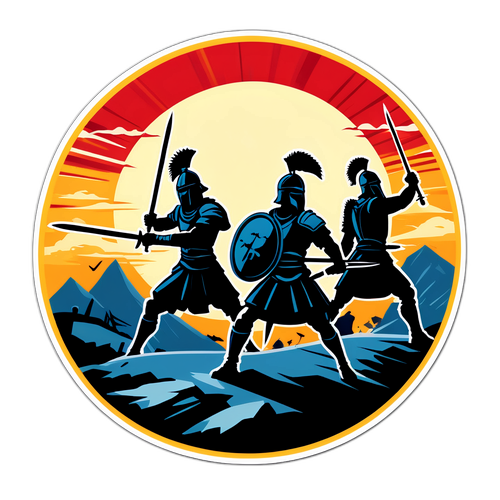 Autocollant en hommage aux batailles historiques