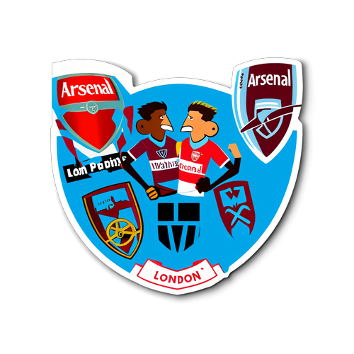 Stiker Rivalitas Arsenal dan West Ham